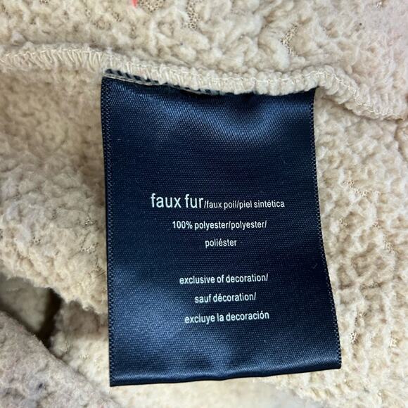 Tommy Hilfiger Sherpa Pull Over Teddy Jacket Tan Size XL - Picture 12 of 14